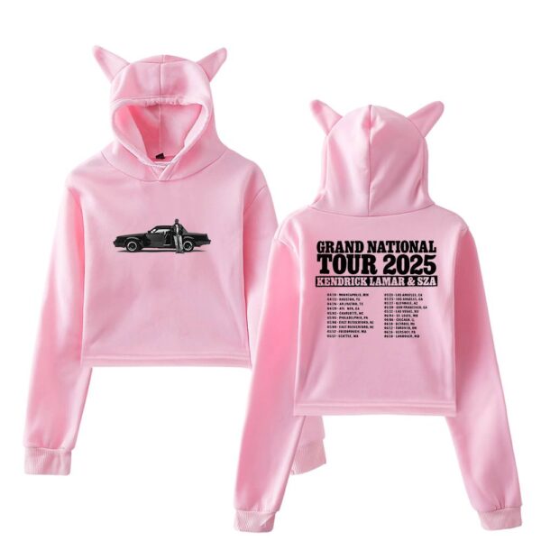 Kendrick Lamar & SZA Cropped Hoodie #2 - Image 5
