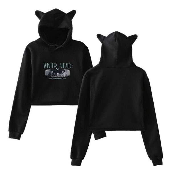 V BTS Cropped Hoodie #2 - Image 2