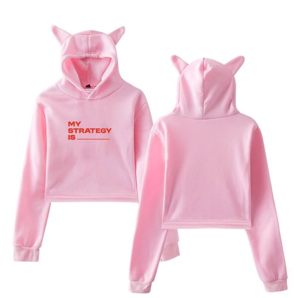 Twice Strategy Cropped Hoodie #1 - Image 5