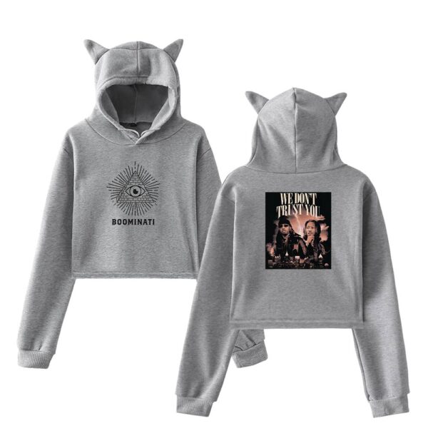 Metro Boomin Cropped Hoodie #4 - Image 4