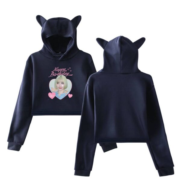 Momo Twice Cropped Hoodie #3 - Image 4