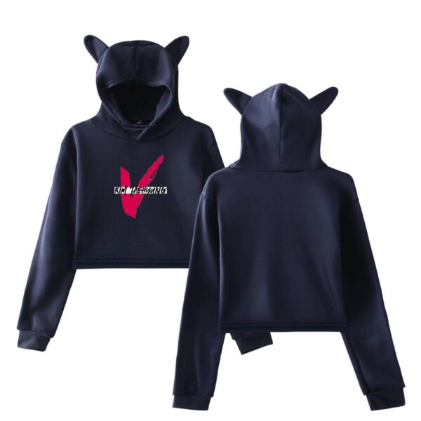 V BTS Cropped Hoodie #1 - Image 3