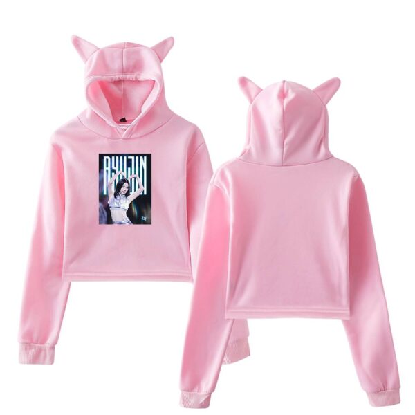 Ryujin Itzy Cropped Hoodie #4 - Image 5