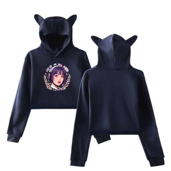 Momo Twice Cropped Hoodie #1 - Image 3