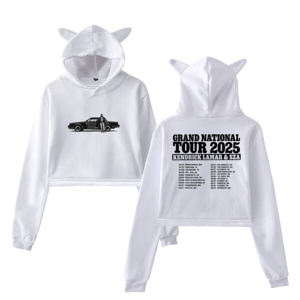 Kendrick Lamar & SZA Cropped Hoodie #2 - Image 3