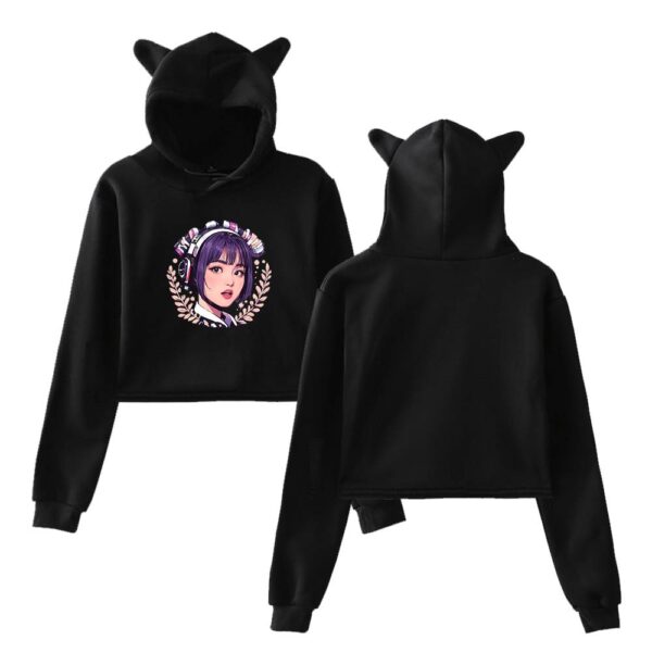 Momo Twice Cropped Hoodie #1 - Image 2