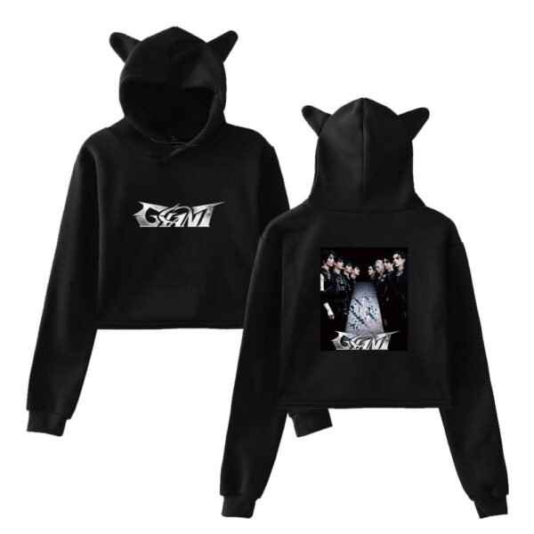 Stray Kids Giant Cropped Hoodie #3 + Gift - Image 2