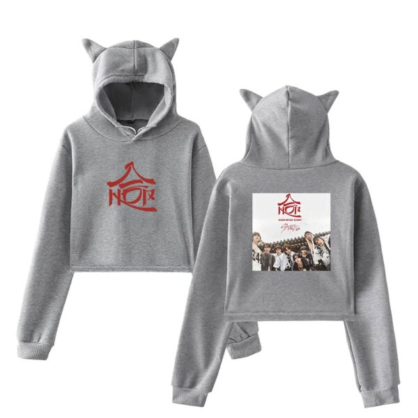 Stray Kids Giant Cropped Hoodie #1 - Image 4