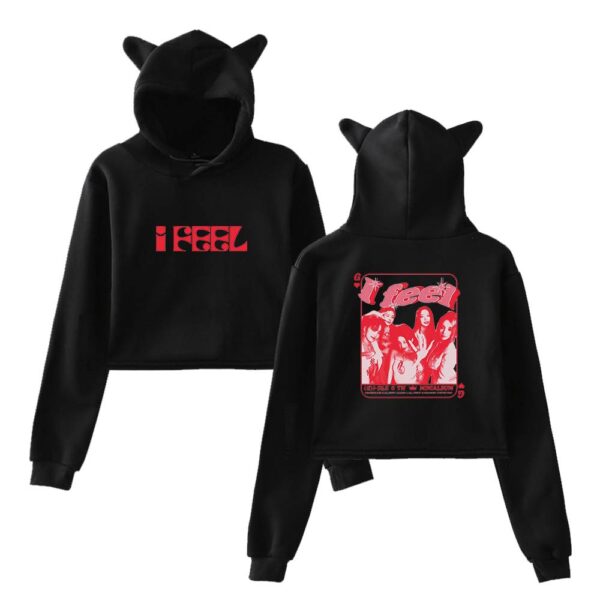 Gidle "I Feel" Cropped Hoodie #4