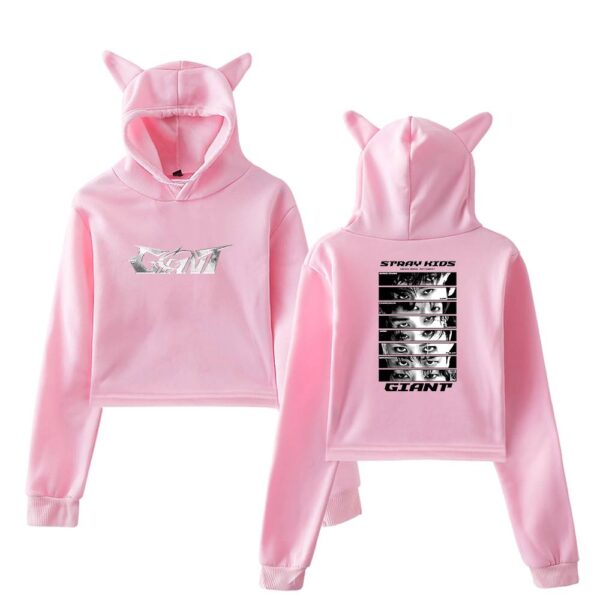 Stray Kids Giant Cropped Hoodie #2 - Image 5