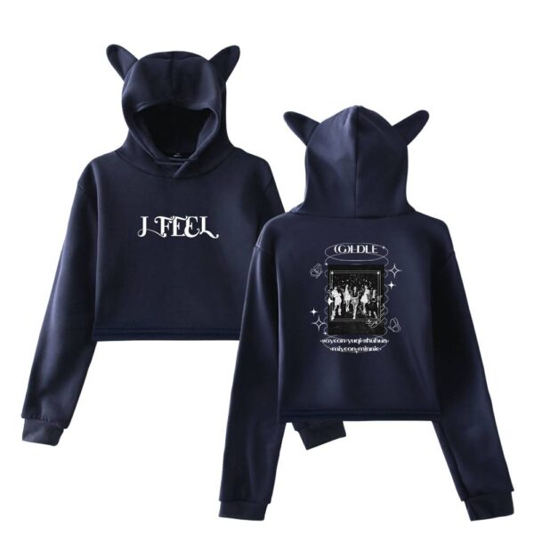 Gidle "I Feel" Cropped Hoodie #3 + Gift - Image 4