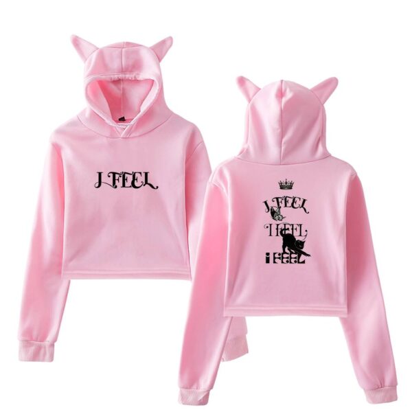 Gidle "I Feel" Cropped Hoodie #2 - Image 5