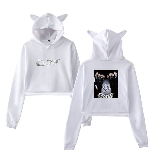 Stray Kids Giant Cropped Hoodie #3 + Gift - Image 3