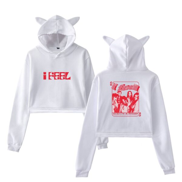 Gidle "I Feel" Cropped Hoodie #4 - Image 2