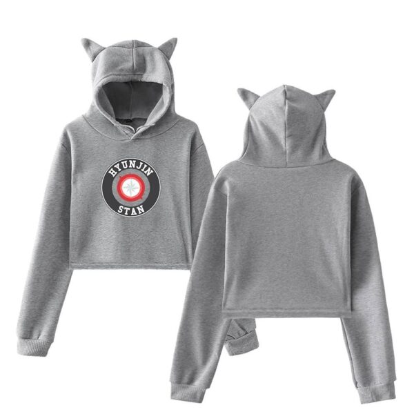 Hyunjin Cropped Hoodie #1 - Image 4