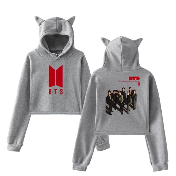 BTS Cropped Hoodie #4 - Image 4