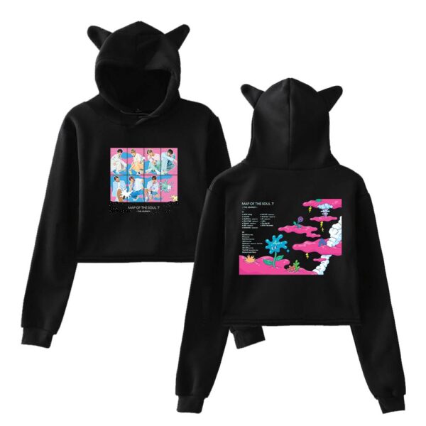 BTS Cropped Hoodie #3 - Image 2