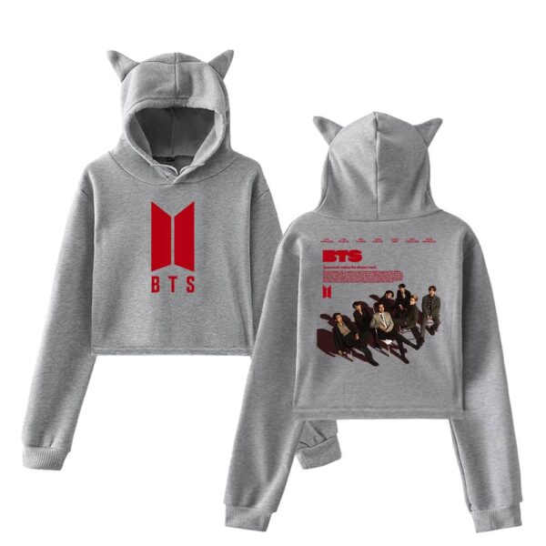 BTS Cropped Hoodie #1 - Image 4