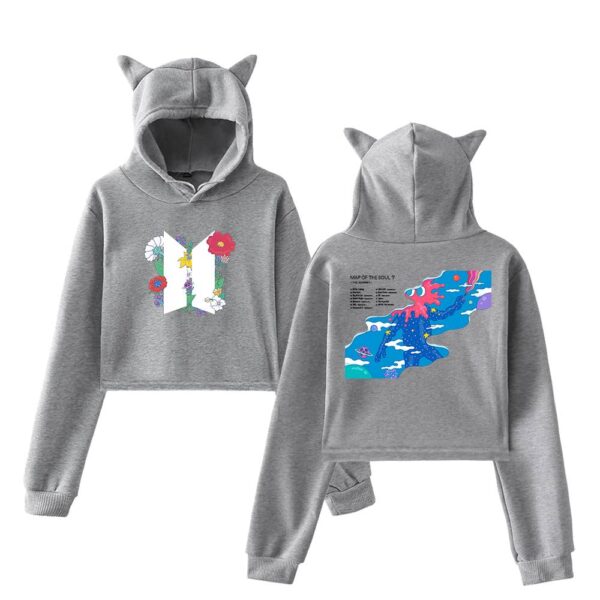BTS Cropped Hoodie #2 - Image 4