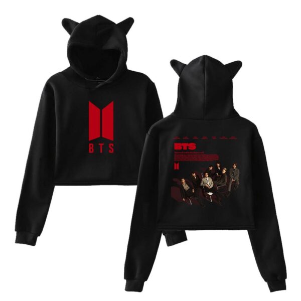 BTS Cropped Hoodie #1 - Image 2