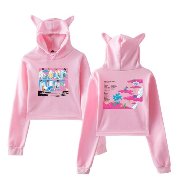 BTS Cropped Hoodie #3 - Image 5