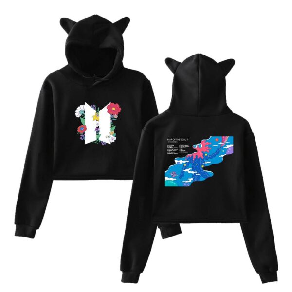 BTS Cropped Hoodie #2 - Image 2
