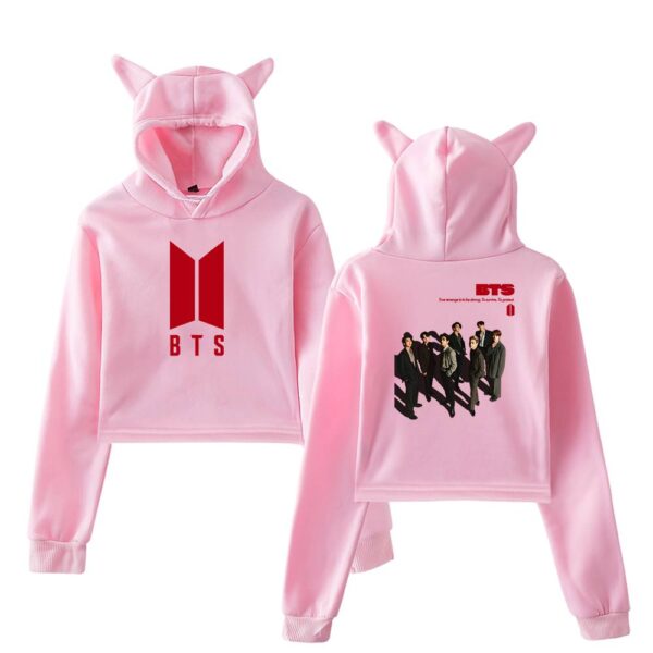 BTS Cropped Hoodie #4 - Image 5