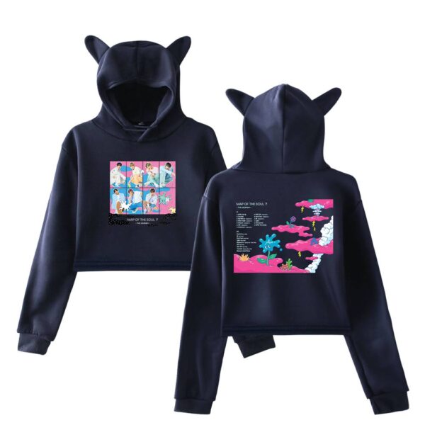 BTS Cropped Hoodie #3 - Image 4
