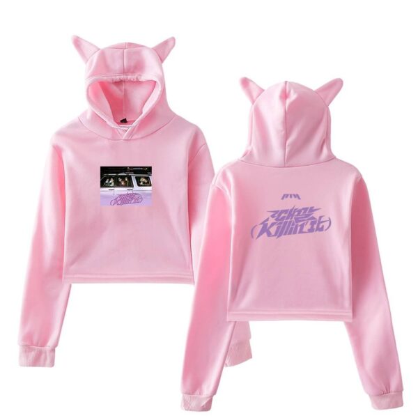 P1Harmony Cropped Hoodie #4 - Image 5