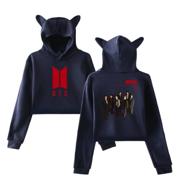 BTS Cropped Hoodie #4 - Image 3
