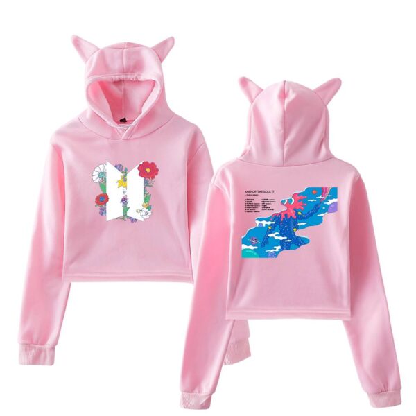 BTS Cropped Hoodie #2 - Image 5