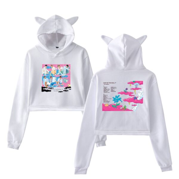 BTS Cropped Hoodie #3 - Image 3