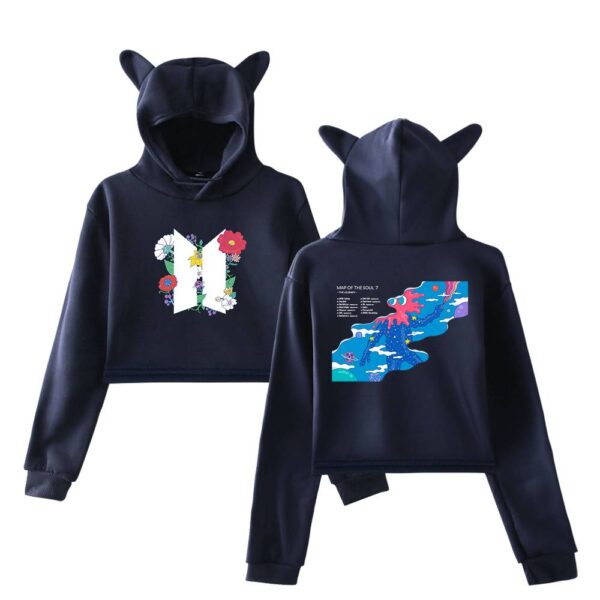 BTS Cropped Hoodie #2