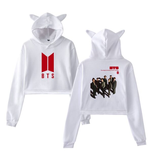 BTS Cropped Hoodie #4 - Image 2