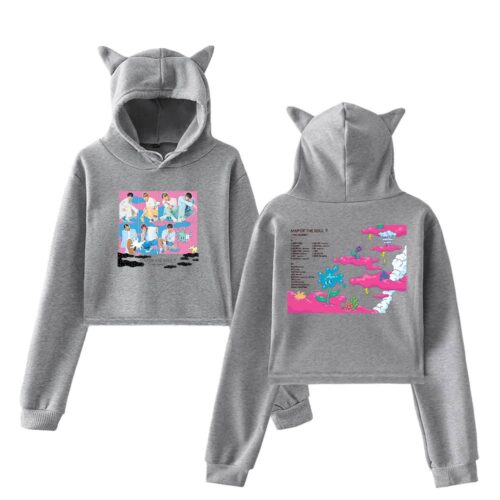 BTS Cropped Hoodie #3