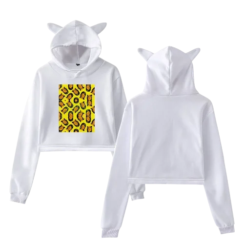 Rihanna Cropped Hoodie #1