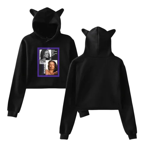 Rihanna Cropped Hoodie #4