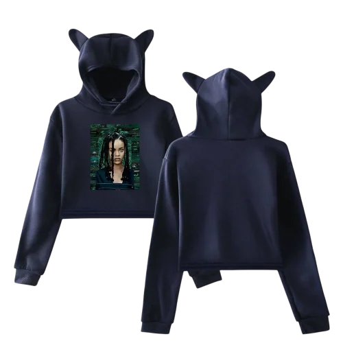 Rihanna Cropped Hoodie #2