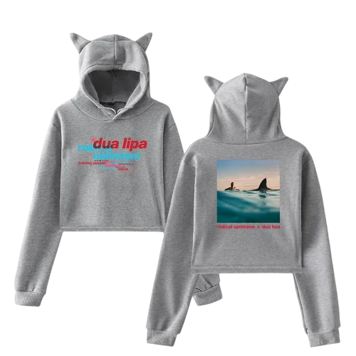 Dua Lipa Radical Optimism Cropped Hoodie #2