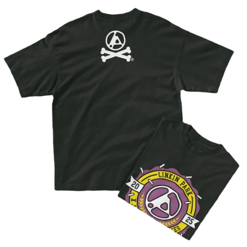 JC X Linkin Park Official Collab - Collegiate Crest Black Tee