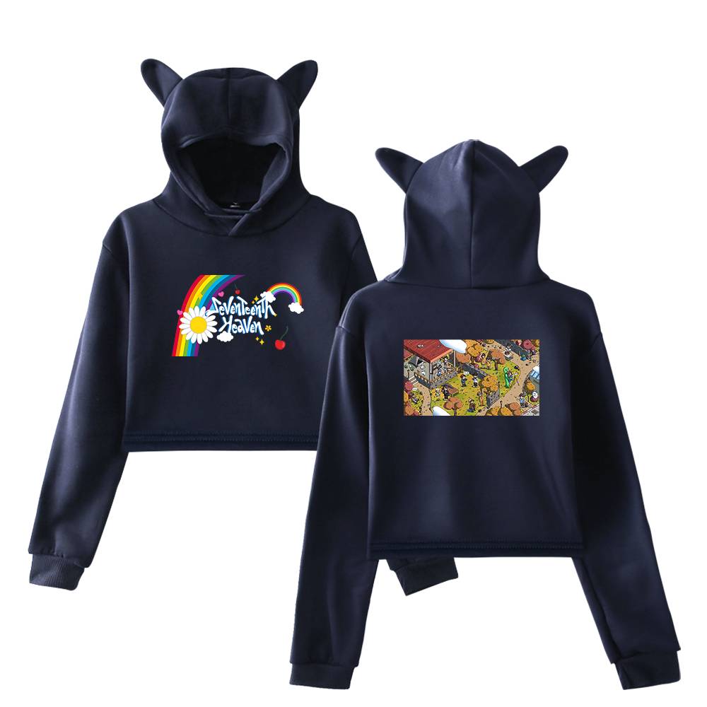 Seventeen Cropped Hoodie #3 - Image 4