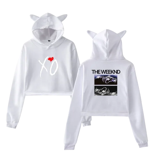 The Weeknd Cropped Hoodie #4