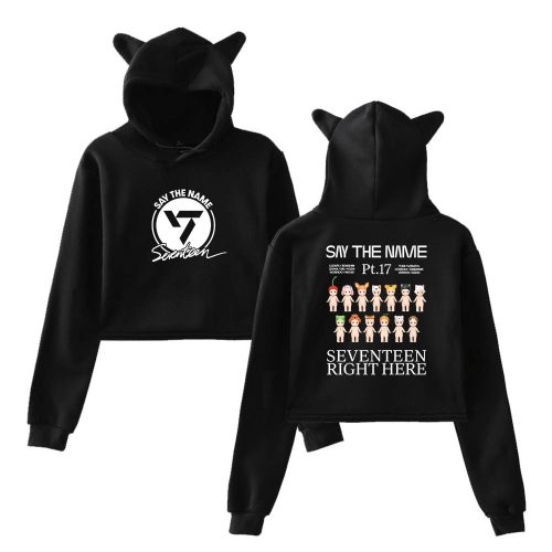 Seventeen Cropped Hoodie #4