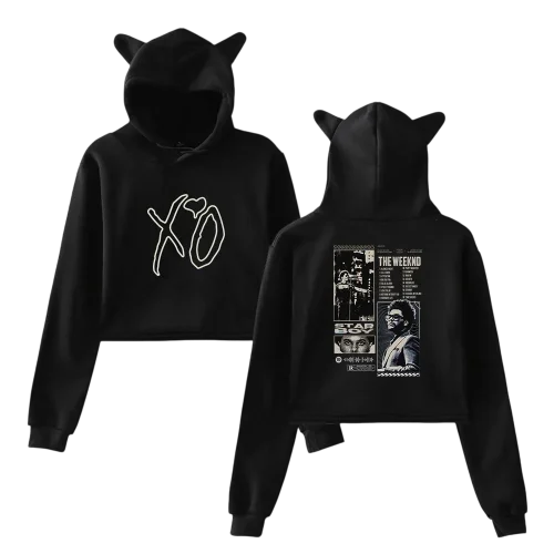 The Weeknd Cropped Hoodie #3