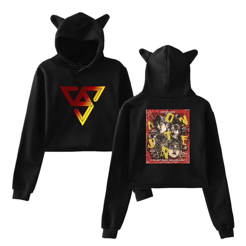 Seventeen Cropped Hoodie #2 - Image 2