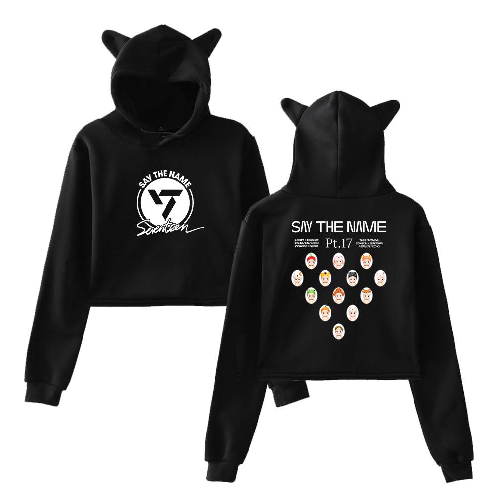 Seventeen Cropped Hoodie #1 - Image 2