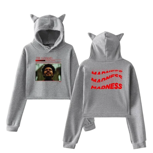 The Weeknd Cropped Hoodie #5