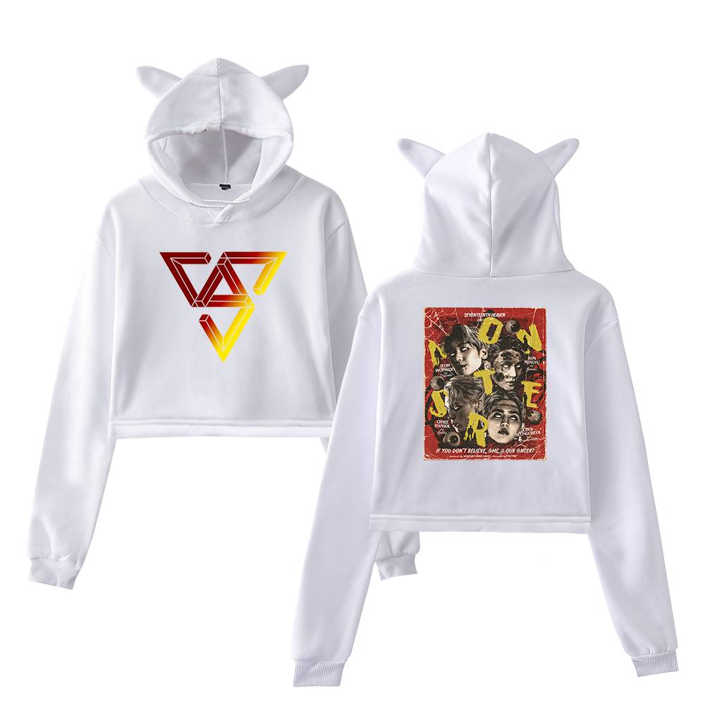 Seventeen Cropped Hoodie #2 - Image 3