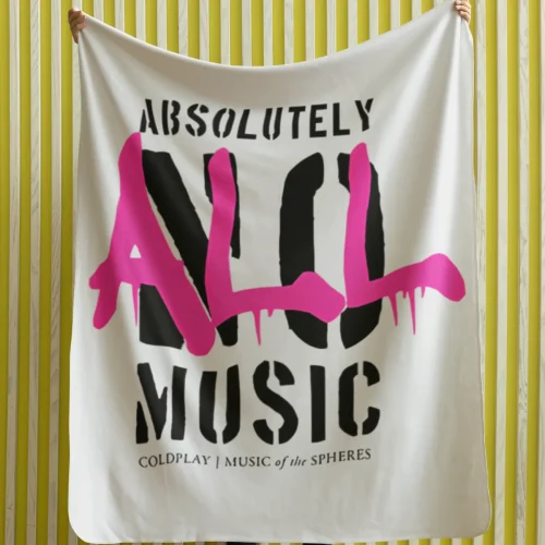 Coldplay Absolutely All Music Blanket #1