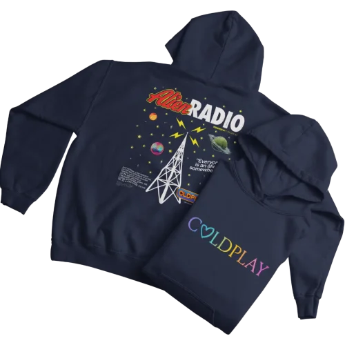 Coldplay Alien Radio Hoodie #1